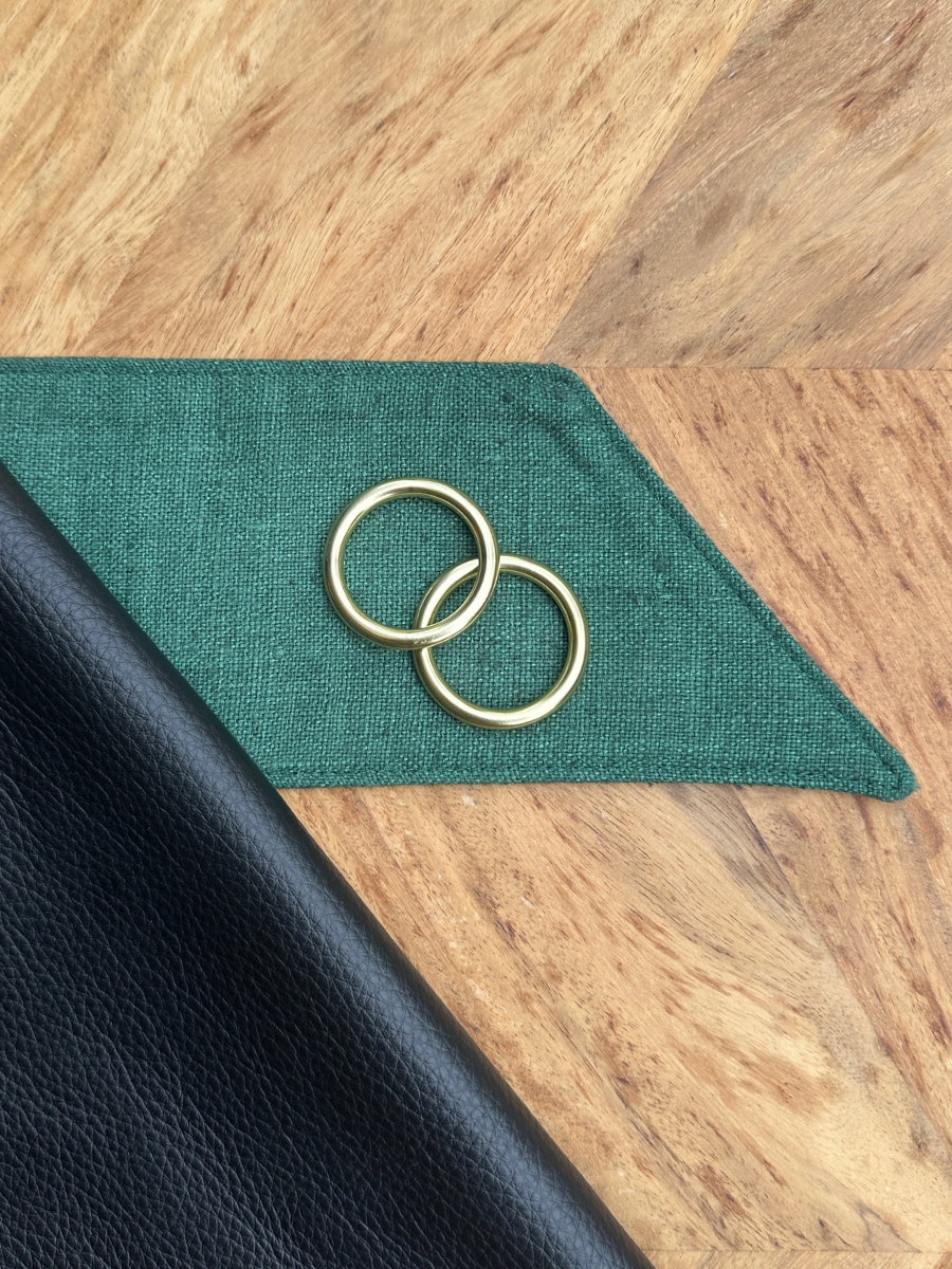 Woodland and Black Leather Onbuhimo