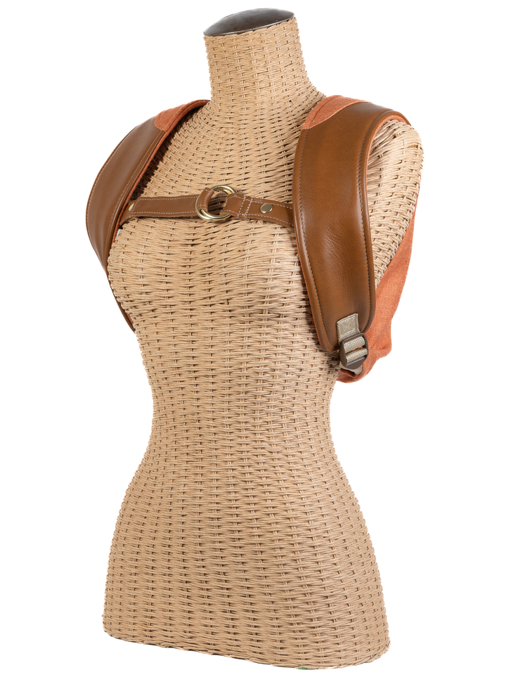 Acorn and Walnut Leather Onbuhimo