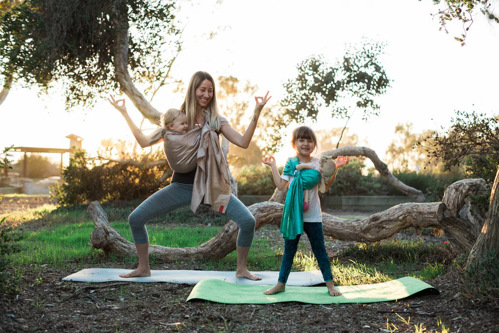 5 Gentle Babywearing Yoga Poses