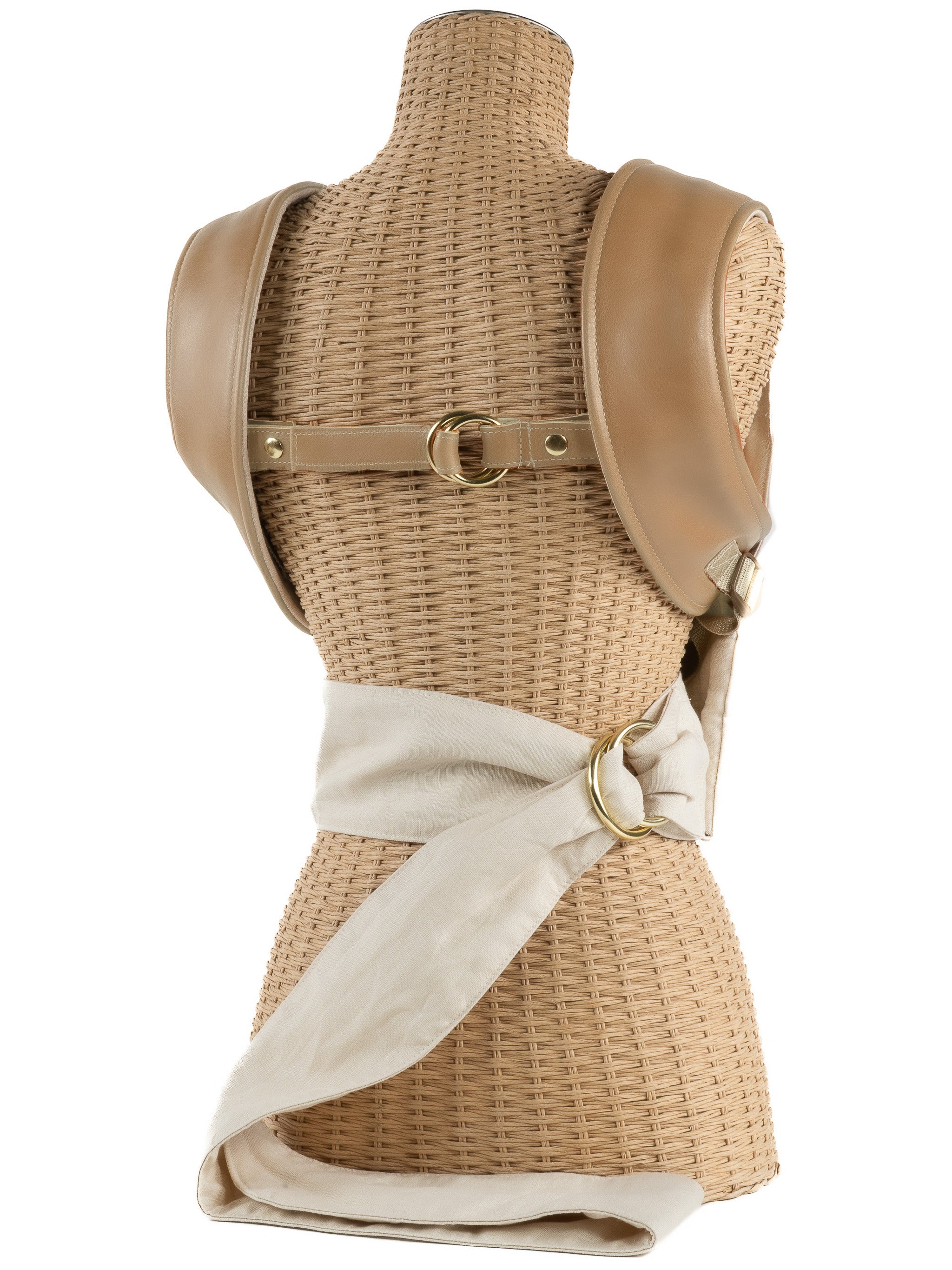 Bisque and Leather Scout Baby Carrier Sakura Bloom