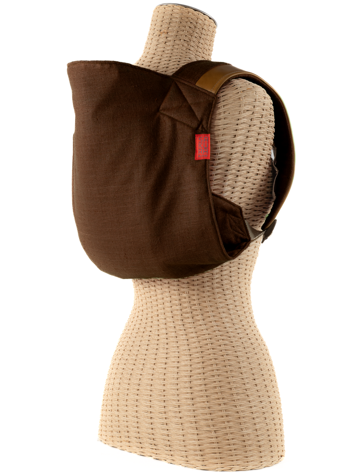 Bittersweet and Walnut Leather Onbuhimo