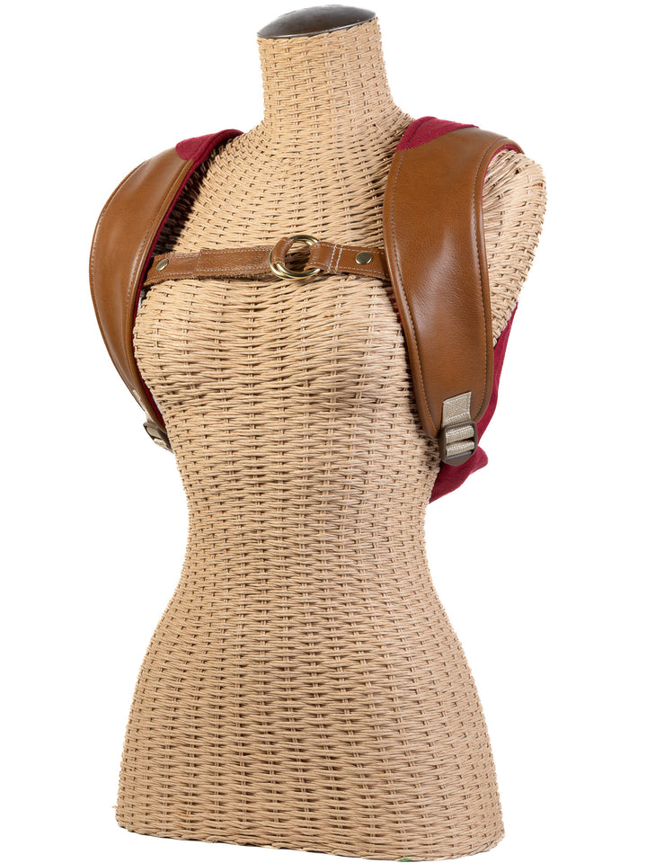 Currant and Walnut Leather Onbuhimo