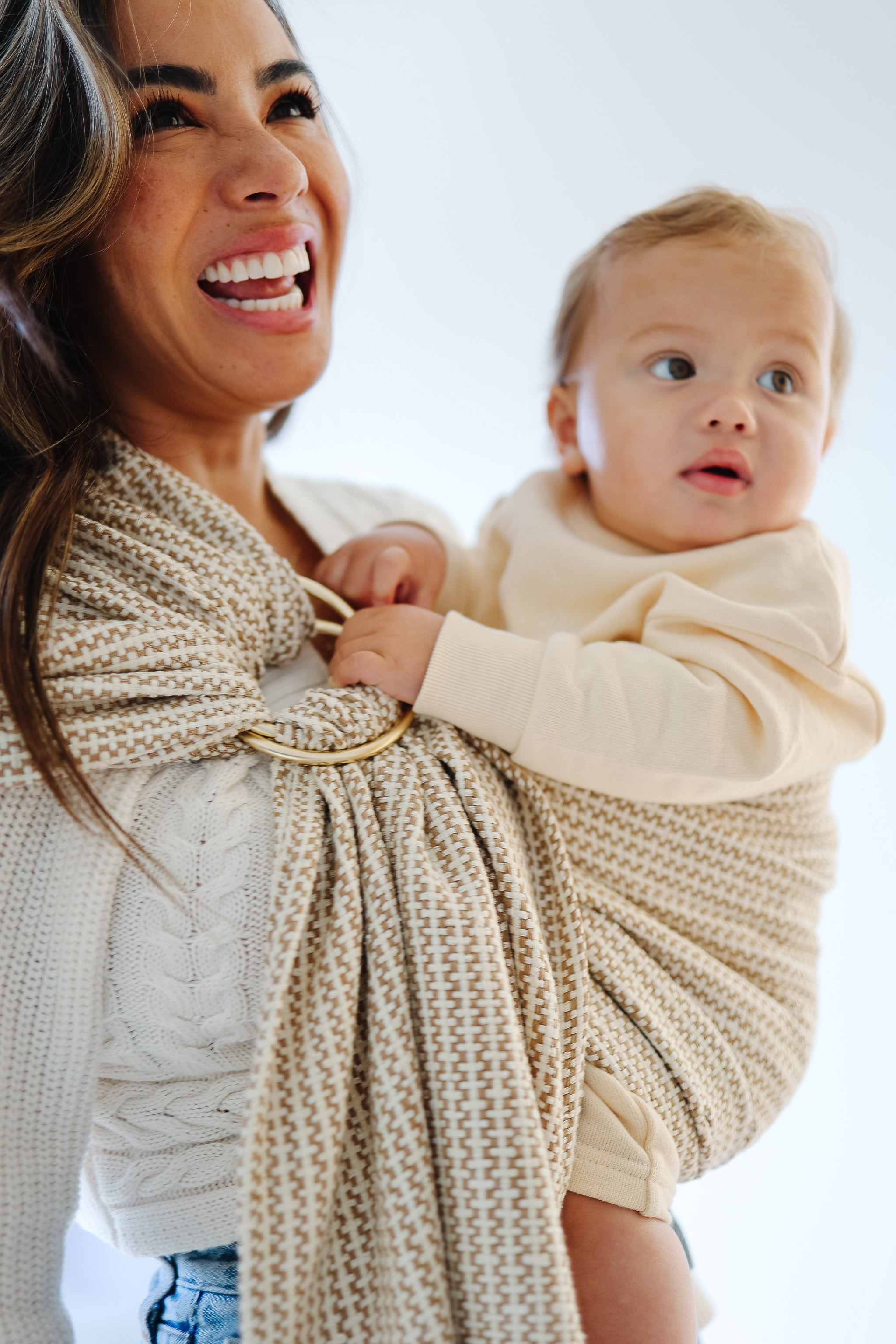 Toffee Ring Sling Baby Carrier Sakura Bloom